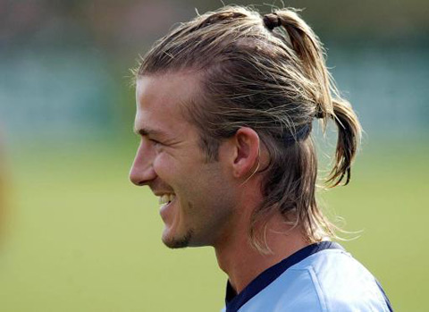 La doble coleta de Beckham.